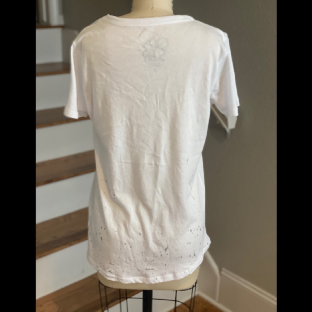 Chaser Woodstock Paint Splatter Hem Tshirt NWT​​​​​​​​​​ - Picture 3 of 8
